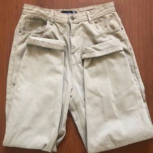 PRETTYLITTLETHING tan Mom Jean